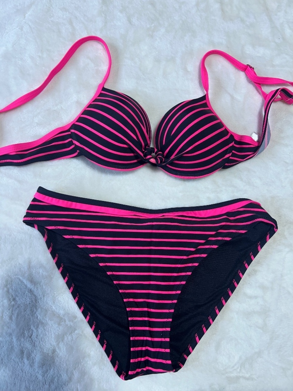 "Beach Love" Striped Bikini